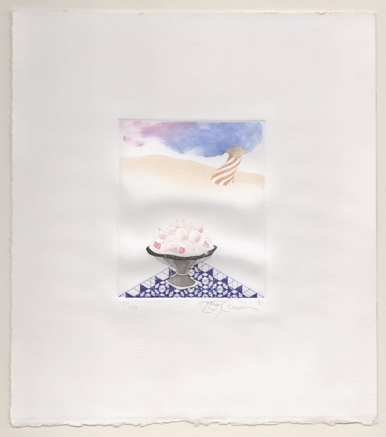 Fruit in Bowl on Table