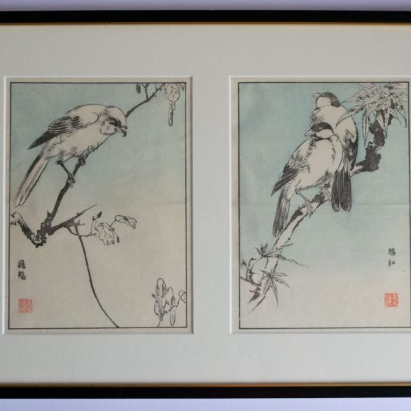 Two Bird Prints - Japanese Woodblock