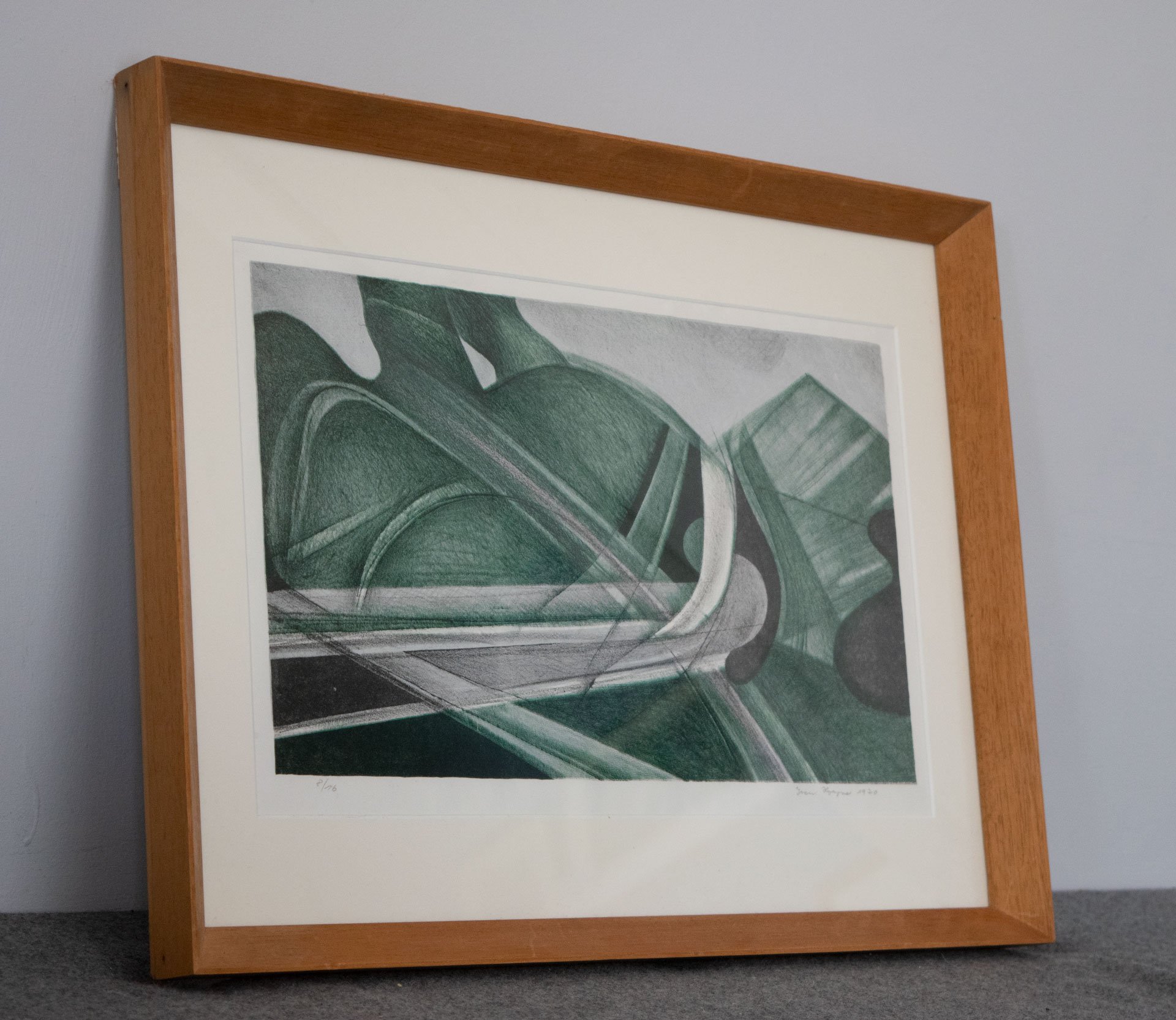 Untitled Lithograph in Green