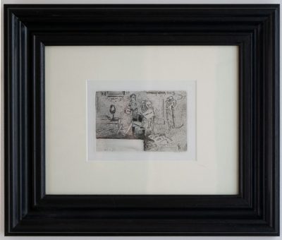 Whobody Never Dies: a very small print which just works in its oversized frame.