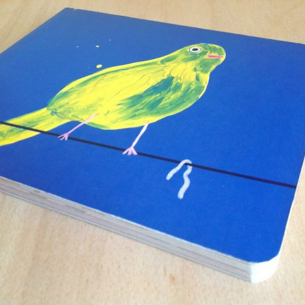 Yellow Bird With Worm