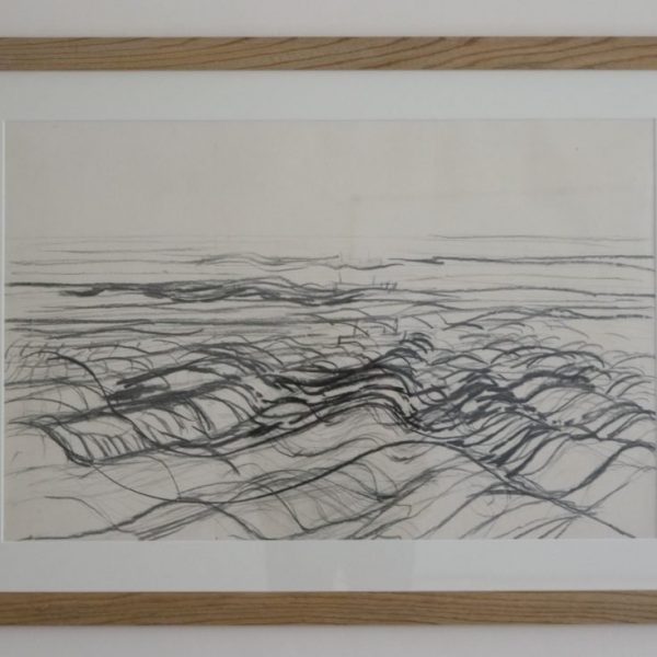 <em>Sea with Boats</em>, Karl Weschke. c.1966, Charcoal and pencil on paper, 765 x 508 mm<br><a href="https://www.artonpaper.gallery/online-shop/sea-with-boats/">See more on our shop page</a> 