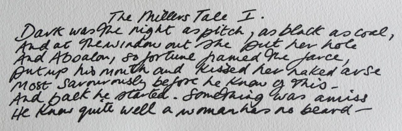 The Miller’s Tale I
