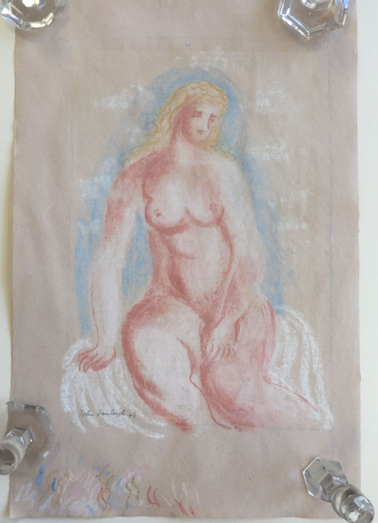 Seated Nude Pastel