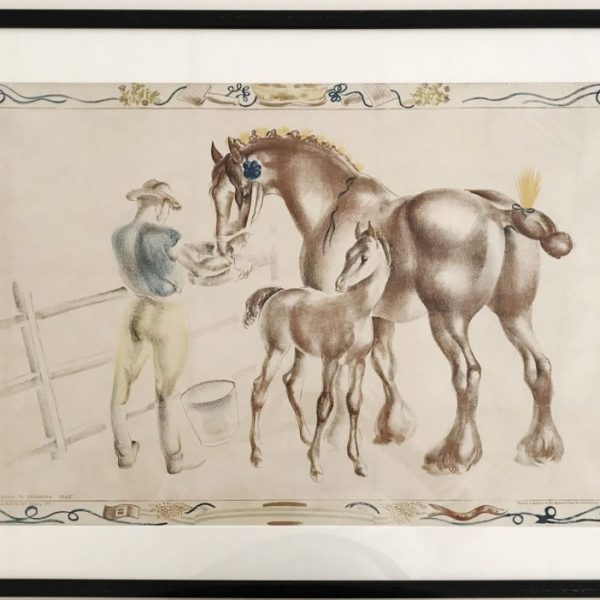 Mare and Foal School Print