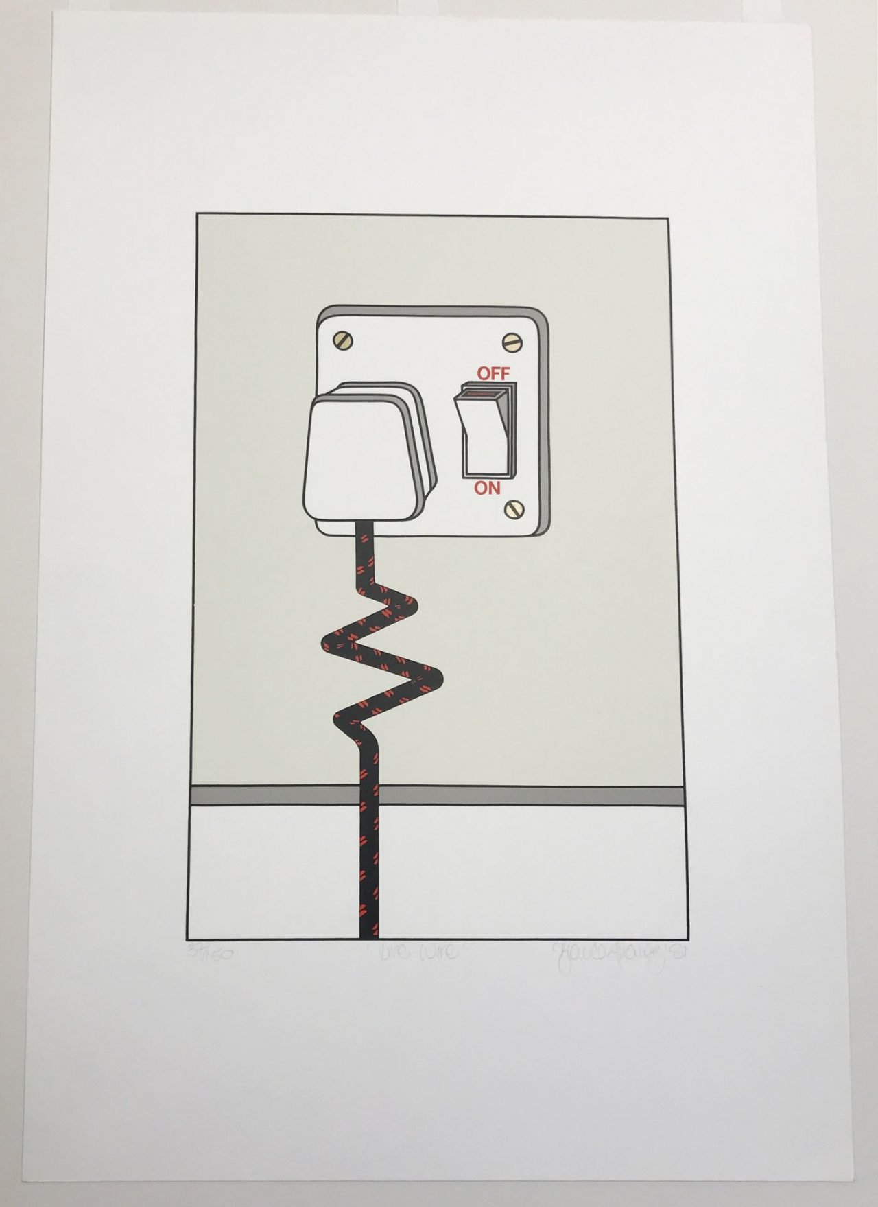 Live Wire Screen Print