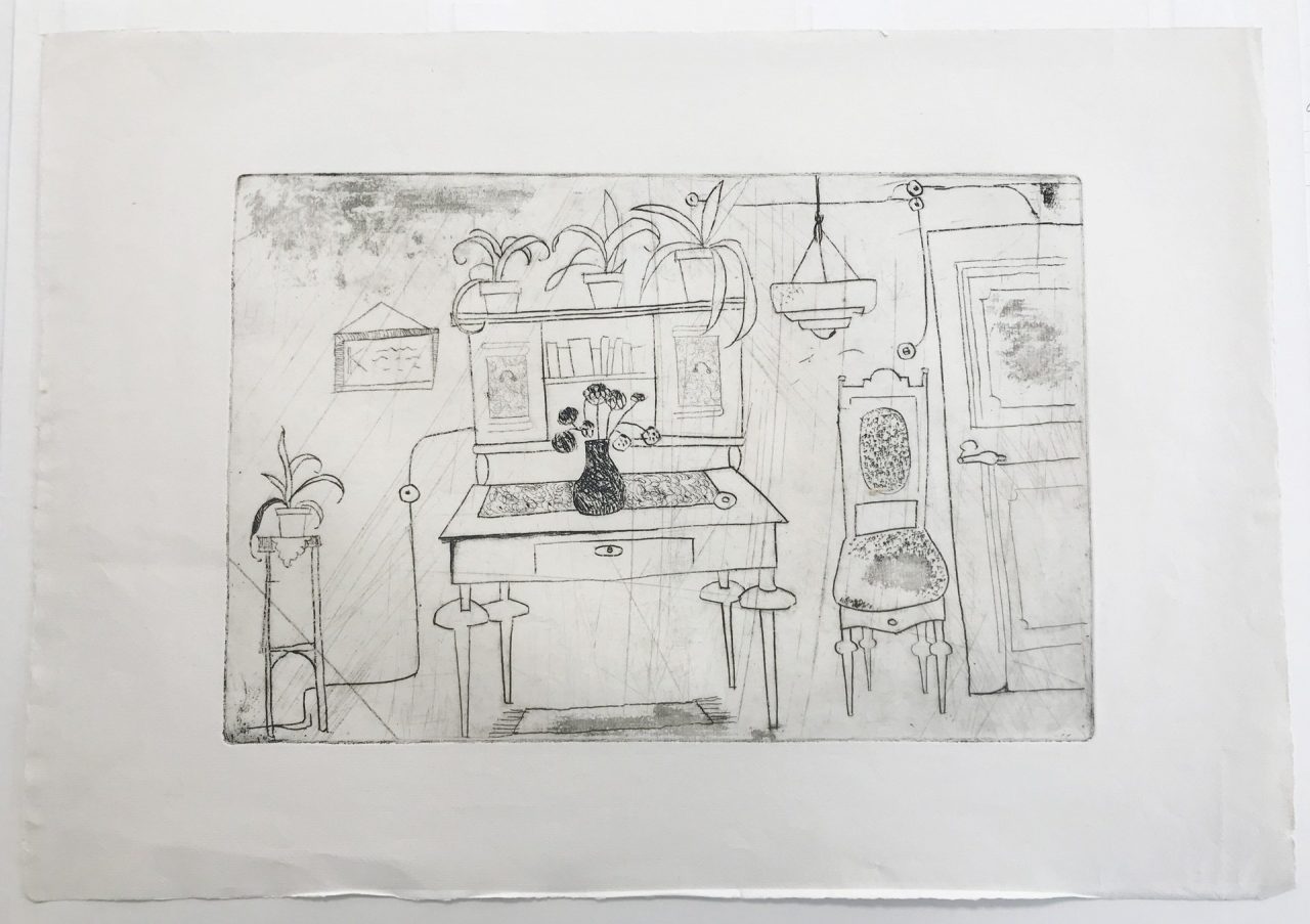 Interior with Houseplants